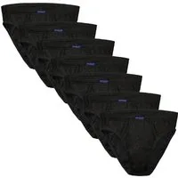 BRUBAKER Slip Herren Unterhose aus Baumwolle (Spar-Pack, 7-St., 7er-Pack) Großpackung Männer Unterwäsche, sehr bequeme Passform