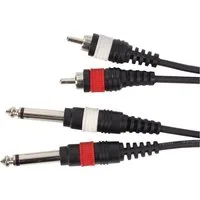 MUSIC STORE Audio-Kabel, Audiokabel, stereo, Cinch/6,3 mm Klinke