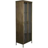 Dutchbone Vitrine Vintage Metall Schrank Vitrine GERTLUSH von DutchBone