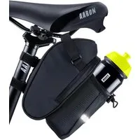 AARON Satteltasche mit Flaschenhalter & Reflektor – wasserabweisende Fahrradtasche