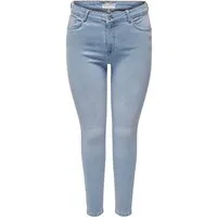 ONLY CARMAKOMA Slim-fit-Jeans Push Up Skinny Jeans Curvy Denim Plus Size Stretch Pants für Damen Bio-Baumwolle nachhaltig Skinny fit unifarben elastisch