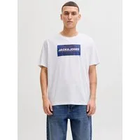 Jack & Jones Rundhalsshirt JJCOLE PRINT TEE SS CREW NECK