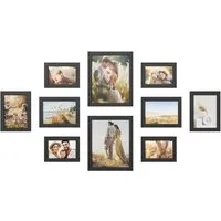 SONGMICS Bilderrahmen-Set Fotorahmen, 10er Set, für 2 in 20 x 25 cm, 4 in 13 x 18 cm, 4 in 10 x 15 cm