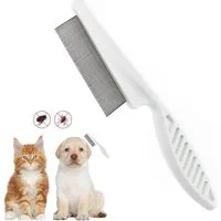 FOUORTUNATE-BEE Flohkamm 2er Flohkamm für Hunde & Katzen mit feinen Zinken zur Fellpflege, Tierkamm gegen Flöhe & Läuse, Fellkamm für Hund und Katze