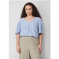 QS Kurzarmbluse Bluse Bluse mit Puffärmeln