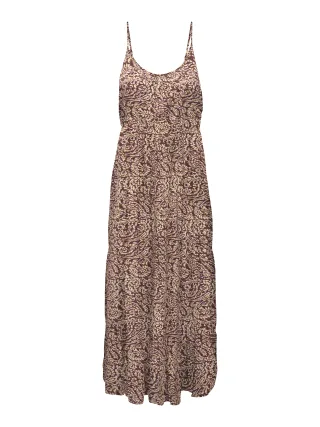 ONLY - ONLMATEA LIFE STRAP LONG DRESS WVN NOOS Spiced Apple - Gr. - XL