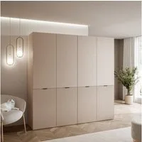 MOEBLO Drehtürenschrank MINEWRA NOVA 200 (4 türig Schrank Garderobe, Schlafzimmer, Drehtürenschrank, Falttürenschrank, Schrank mit Einlegeböden und Kleiderstange) (BxHxT): 202 x 200 x 51 cm