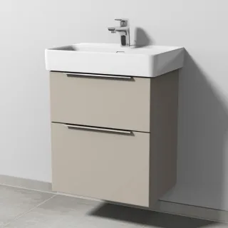 Sanipa 3way Waschtischunterbau zu Laufen Pro S Waschtisch mit 2 Auszügen, Kaschmir-Matt UP7851U