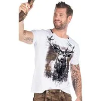 Hangowear Trachtenshirt Trachtenshirt Herren - GUMPERT - weiß