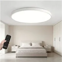 JDONG LED Deckenleuchte groß Deckenlampe Wohnzimmer 72/90W Dimmbar Durchmesser 58/78CM Rund, LED fest integriert, stufenlos dimmbar