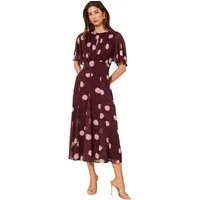 LIPSY Midikleid Lipsy Gepunktetes Midikleid Flatterärmel, Petite (1-tlg)