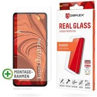 Displex Displayschutzglas Real Glass für Xiaomi 13T, Xiaomi 13T Pro, Displayschutzfolie Displayschutz kratzer-resistent 10H splitterfest