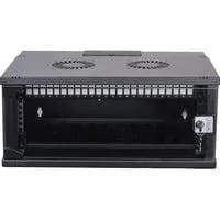 Netzwerk-Set SOHO Pro 19" 540x400 mm (BxT), IT-Schrank schwarz, unmontiert, 4 Höheneinheiten
