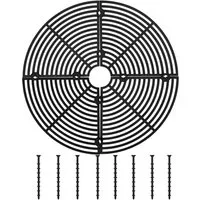 SEEZSSA Blumentopf Blumentopf-Gitter, Pflanzentopf-Bodenschutz, Blumentopf-Bodenschutz, Blumentopf-Abdeckung mit 4 Scheiben und 8 Schrauben18 /30 /52 cm