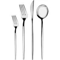 Karaca Besteck-Set Karaca Bella Edelstahl V2 24-tlg Besteckset 6 Pers. Silber