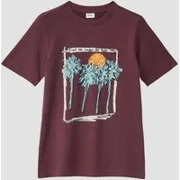 s.Oliver Kurzarmshirt T-Shirt Baumwoll T-Shirt mit Frontprint