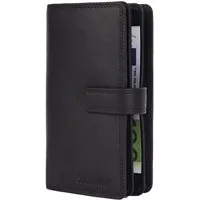 Benthill Geldbörse Damen Groß Leder Portemonnaie RFID Vintage XXL Geldbeutel Echt-Leder, RFID-Schutz Kartenfächer Münzfach Reißverschlussfach