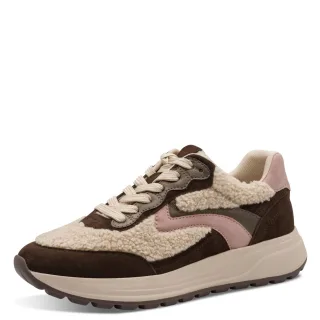 Tamaris - Da.-Schnürer mocca/rose - Gr. - 37