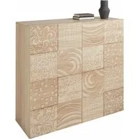 Home affaire Highboard Miro, Breite 121 cm mit dekorativem Siebdruck