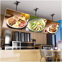 Muxing Tafel LED Menüboard hängend, Werbeschild beleuchtet Gastronomie, (1-tlg)