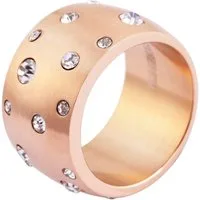 AKZENT Fingerring Palina rosé, Ionenplattierung, Damen Ring