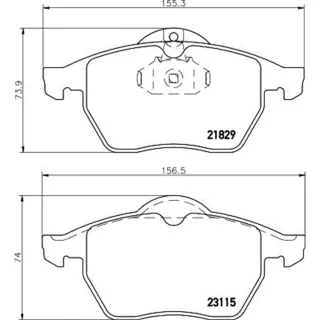 Hella Bremsbel?ge vorne Opel Calibra Vectra Saab 9-5