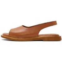 Derimod Sandalen aus Leder Sandale Echtes Leder, Lederfutter, Slingback-Design, Offene Zehenpartie