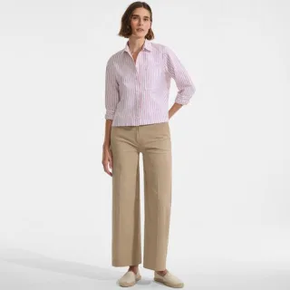Weite Chinos High Waist aus Lyocell-Mix, Damen,  Braun, Baumwolle/Baumwoll-Mischung, by Lands' End