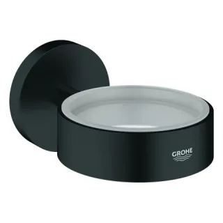 GROHE Halter Essentials 102466 für Becher/Seifenschale/-spender matt black, 1024662430 1024662430