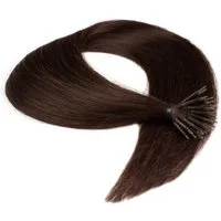 hair2heart Echthaar-Extension Premium Nanoring Extensions #4/77 Mittelbraun Intensiv 40cm