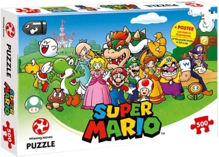 Winning Moves 11002 Puzzle - Super Mario: Marion and Friends [500 Teile]