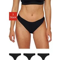 SNOCKS Tanga Slip aus Mikrofaser Damen Thong (3-St) ohne unnötige Nähte, unsichtbar unter deiner Kleidung