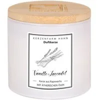 Kerzenfarm Hahn Formkerze Duftkerze Trendglas - Vanille-Lavendel