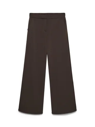 VERO MODA - VMBELLIS MW WIDE PANT NOOS Chocolate Torte - Gr. - 32