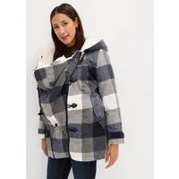 bonprix Umstandsjacke mit Teddyfutter, mit Kapuze, mit herausnehmbarem Baby-Einsatz, bequem