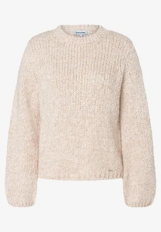 MORE & MORE - Pullover mit weiten Ärmeln beige - Gr. - 36