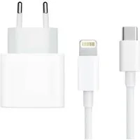 PlugUp Ladegerät mit iPhone Lightning Ladekabel iPhone 11 12 13 14 Pro Max SE USB-Ladegerät (2220 mA, Set, 2-teiliges Ladeset, 20W USB-C Schnellladegerät für iPhone 11 12 13 14 Pro Max SE Plus)