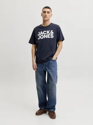 JACK&JONES - JJECORP LOGO TEE SS O-NECK NOOS Navy Blazer - Gr. - XS