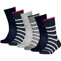 Tommy Hilfiger Socken TH KIDS SOCK 6P BRETON STRIPE ECOM (6 Paar) gestreift und uni