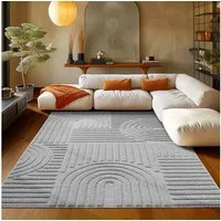 Teppium Hochflor-Teppich Boho-Design, Rechteckig, Höhe: 20 mm, Teppich Wohnzimmer Boho Design 3D Optik Skandinavische Stil