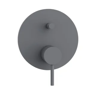 Herzbach SIRO GREY Wannenbatterie Farbset Grau matt, 30.120305.1.06 30.120305.1.06