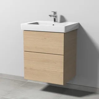 Sanipa 3way Waschtischunterbau zu Villeroy & Boch Subway 2.0 Waschtisch mit 2 Auszügen, Eiche-Nordic SM61148
