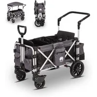 elvent Bollerwagen FamilyStar 2 (inkl. Zubehör), Kompakt faltbar, Für bis zu 2 Kinder, Superleicht und komfortabel