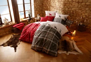 my home Bettwäsche "Wenda" 2 in Qualitäten PolyCotton (kühlend) + Biber (wärmend, 100% Baumwolle)