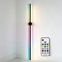 ZMH LED Wandleuchte Innen 8W 100CM Flurlamp RGB mit Fernbedienung Whonzimmer Flur, Musikmodus, LED fest integriert, RGB