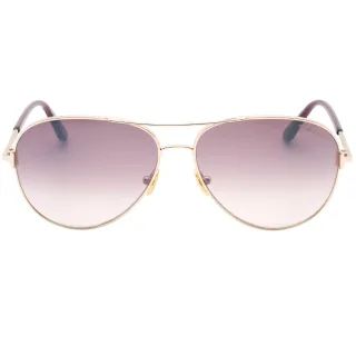 Tom Ford FT0823 Clark 28U glanzende Rosegold-Sonnenbrille