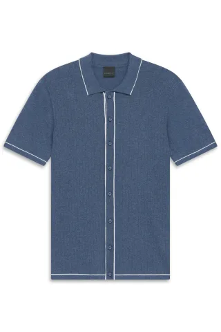 bugatti - Herren Polo 1/2 Arm dunkelgrau - Gr. - M