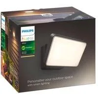 White Welcome Outdoor Flutlicht, LED-Leuchte schwarz