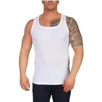 EloModa Unterhemd 4er Pack Herren Unterhemden 100% Baumwolle, Unterhemd Feinripp, Unterw (Set, 4-St., 4er-Pack) Feinripp