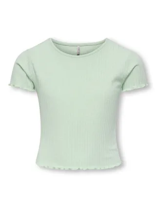 KIDS ONLY - KOGNELLA S/S O-NECK TOP NOOS JRS Aqua Foam - Gr. - 146/152